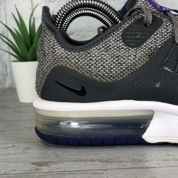 Nike Air Max Sequent 3 Shoes Gray Size 5.5Y / WOMENS Size 7 Running 922884-004 - Picture 7 of 12